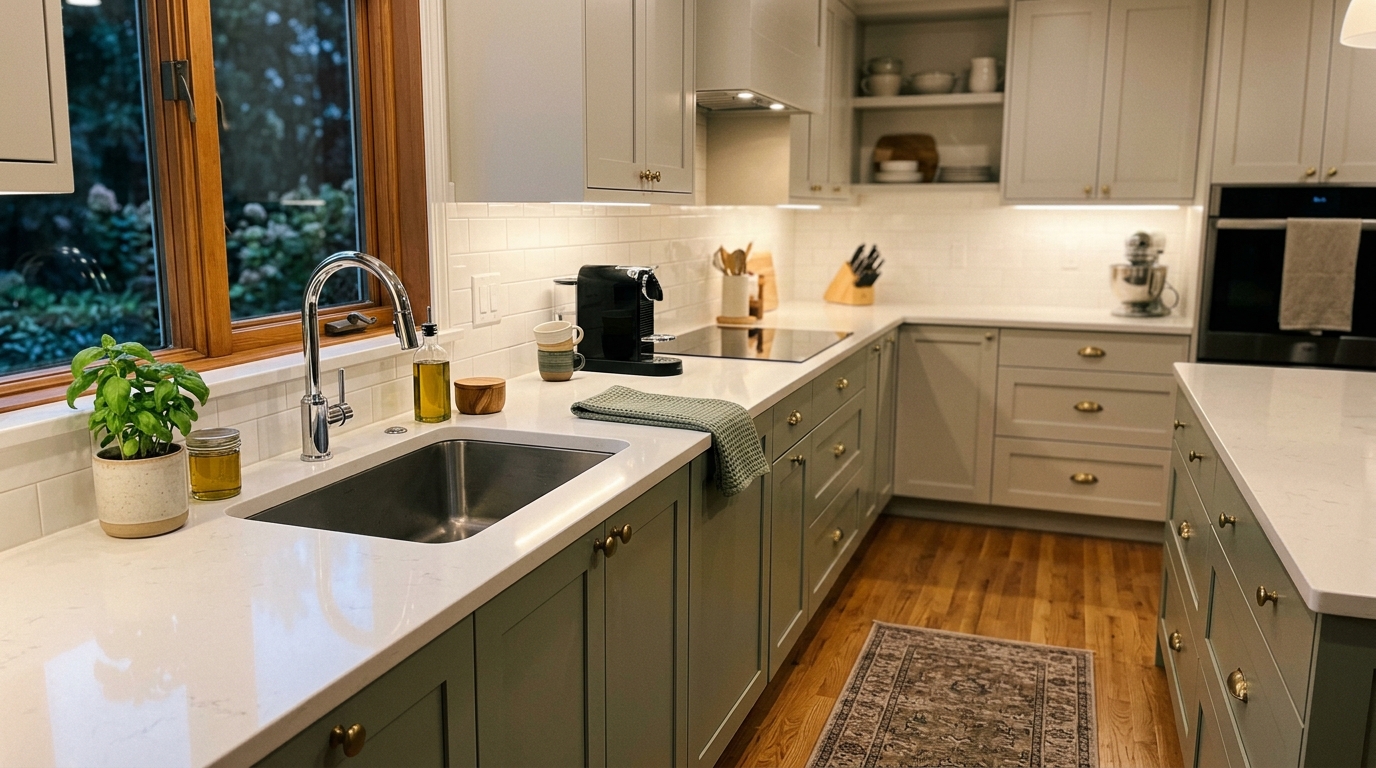 Sparkling clean kitchen