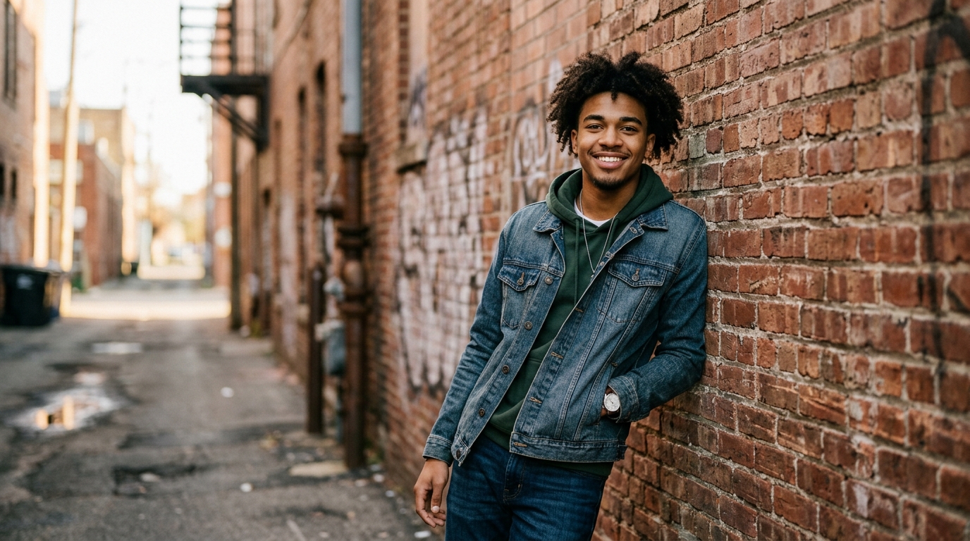 Natural light portrait