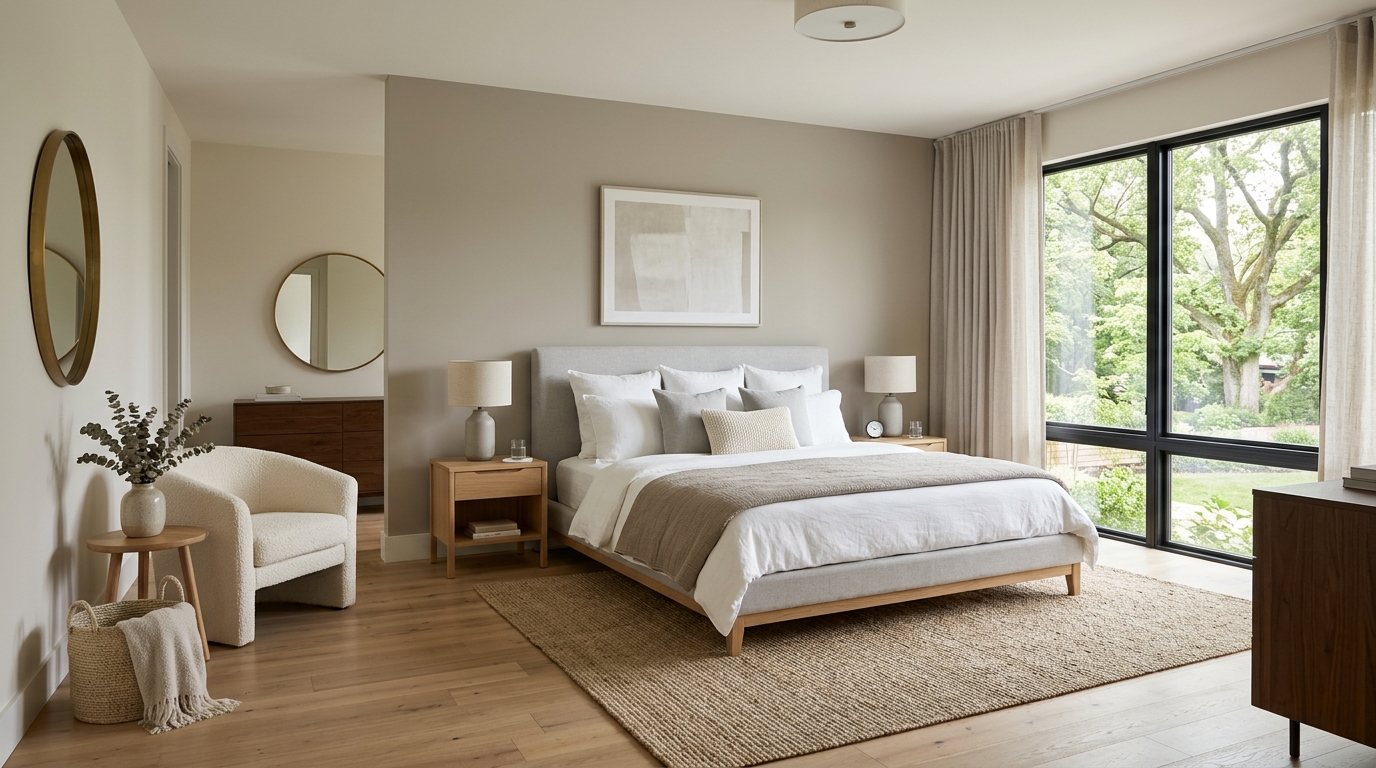 Beautiful suburban park with walking paths in Crescent Hill